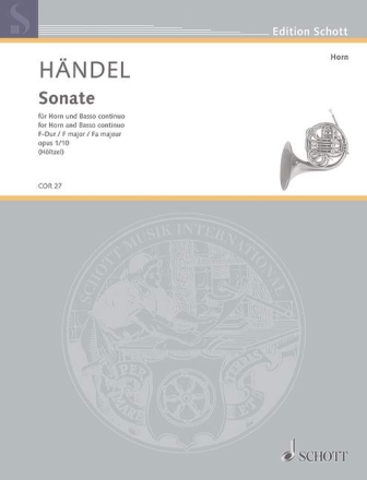 Sonate F-Dur op.1,10 f�r Horn und Bc