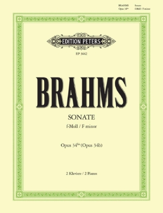 Sonate f-Moll op.34bis f�r 2 Klaviere Partitur