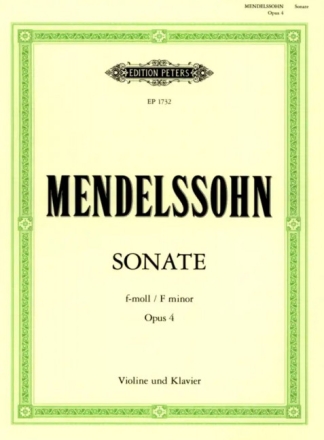 Sonate f-Moll op.4 f�r Violine und Klavier