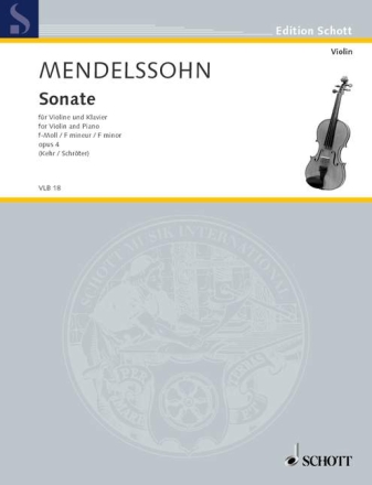 Sonate f-Moll op. 4 f�r Violine und Klavier