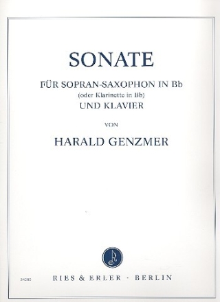 Sonate f�r Sopransaxophon und Klavier