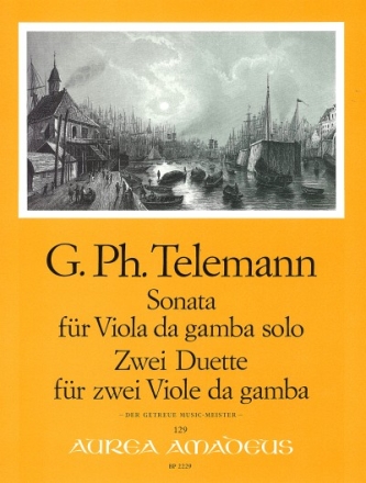 Sonate f�r Viola da gamba solo und 2 Duette f�r 2 Viole da gamba Spielpartitur