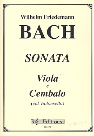 Sonate f�r Viola und Cembalo (Violoncello als Bc) Stimmen