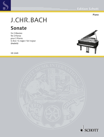 Sonate G-Dur f�r 2 Klaviere 4-h�ndig Spielpartitur
