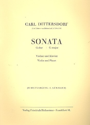 Sonate G-Dur f�r Violine und Klavier