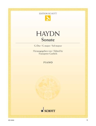 Sonate G-Dur Hob. XVI:27 f�r Klavier