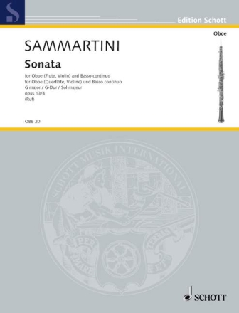 Sonate G-Dur op.13,4 f�r Oboe (Fl�te, Violine) und Bc