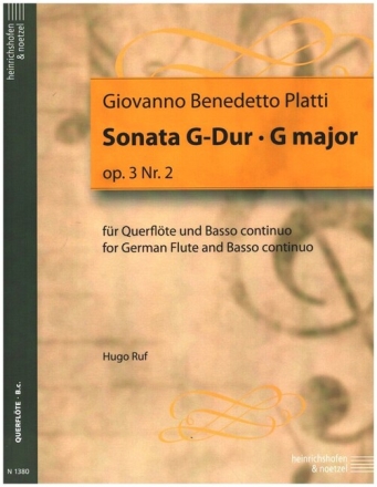 Sonate G-Dur op.3,2 f�r Fl�te und Bc