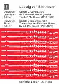 Sonate G-Dur op.30,3 f�r Violine und Klavier f�r Fl�te und Klavier