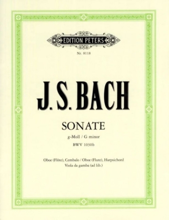 Sonate g-Moll BWV1030b f�r Oboe und Bc