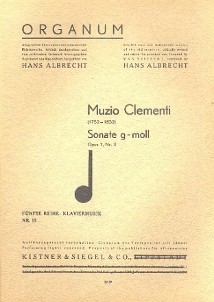 Sonate g-Moll op.7,3 f�r Klavier