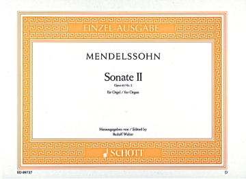 Sonate II op. 65/2 f�r Orgel