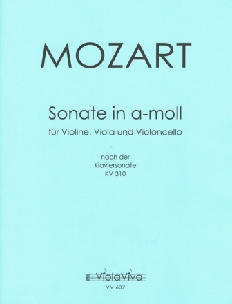 Sonate in a-moll f�r Violine, Viola und Violoncello Partitur und Stimmen