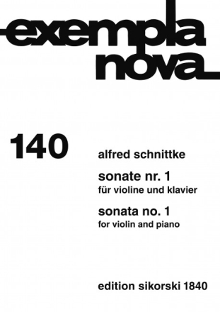 Sonate Nr.1 f�r Violine und Klavier