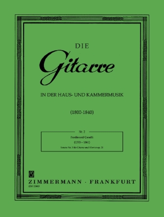 Sonate Nr.1 op.21 f�r Gitarre und Klavier