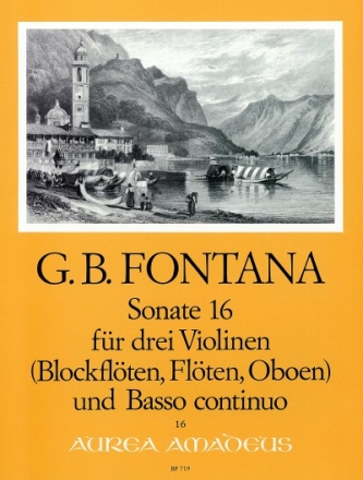Sonate Nr.16 f�r 3 Violinen (Blockfl�ten, Fl�ten, Oboen) und Bc Stimmen
