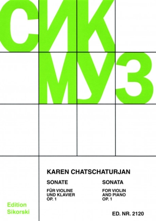 Sonate op.1 f�r Violine und Klavier