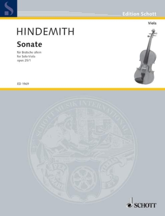 Sonate op.25,1 (1922) f�r Viola solo