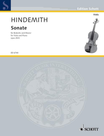 Sonate op. 25/4 f�r Bratsche und Klavier