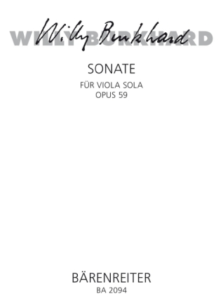 Sonate op.59 f�r Viola solo