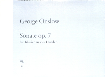 Sonate op.7 f�r Klavier zu 4 H�nden