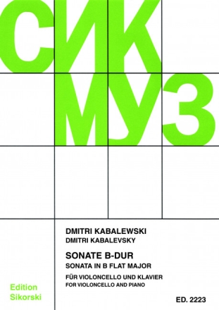 Sonate op.71 f�r Violoncello und Klavier