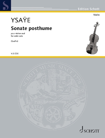 Sonate posthume op.27bis f�r Violine Einzelausgabe