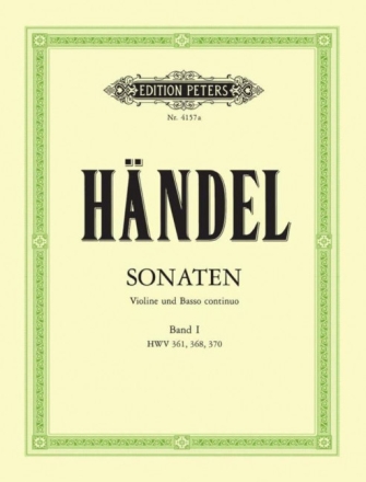 Sonaten Band 1 f�r Violine mit beziffertem Ba� Partitur und 2 Stimmen