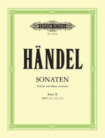 Sonaten Band 2 f�r Violine mit beziffertem Ba�