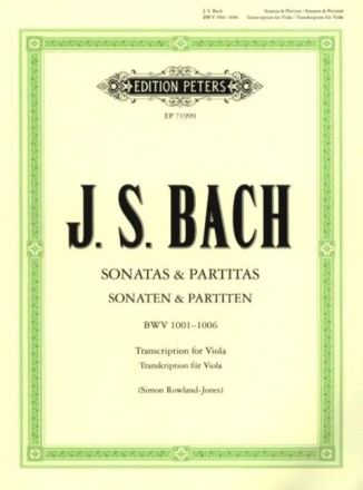Sonaten und Partiten BWV1001-1006 f�r Viola