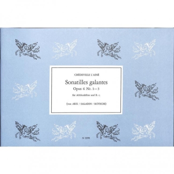 Sonatilles galantes op.6,1-3 f�r Altblockfl�te und Klavier
