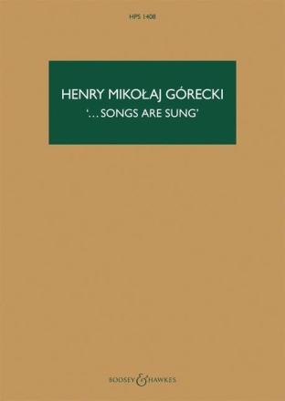 Songs are sung (Quartet no.3 op.67) for 2 violins, viola and cello study score
