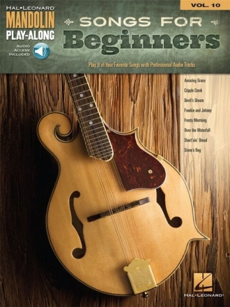 Songs for Beginners (+Online Audio Access) mandolin playalong vol.10 songbookmandolin/tab/chords