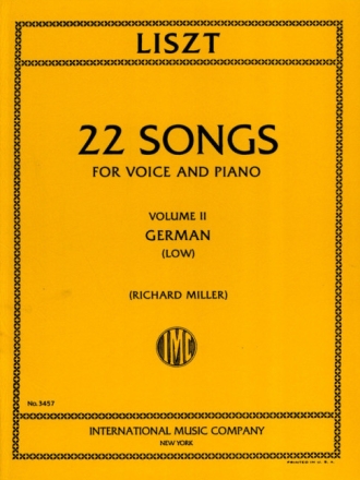 Songs vol.2 - Songs in German for low voice and piano (dt)