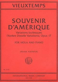 Souvenir d'Amerique op.17 for viola and piano