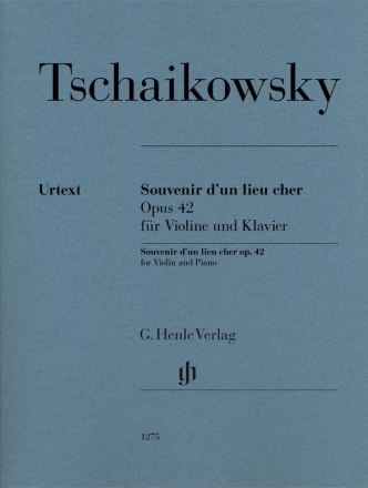Souvenir d'un lieu cher op.42 f�r Violine und Klavier