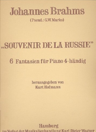 Souvenir de la Russie op.151 f�r Klavier zu 4 H�nden