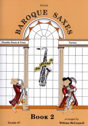 SP1242 Baroque Saxes vol.2 - Tartini for 2-3 saxophones score and parts