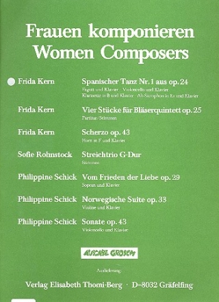 Spanischer Tanz Nr.1 aus op.24 f�r Fagott und Klavier