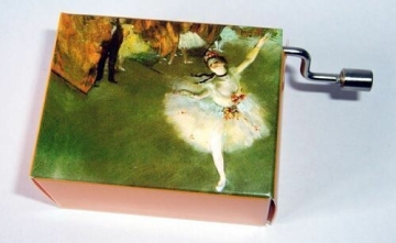 Spieluhr Tr�umerei (Schumann) Motiv Die T�nzerin (Degas) mit Holz-Resonanzboden