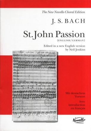 St. John Passion Vocal Score (dt/en) Jenkins, Neil, Ed
