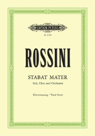 Stabat mater f�r Soli, Chor und Orchester Klavierauszug