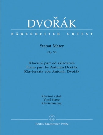 Stabat mater op.58 f�r Soli, Chor und Orchester Klavierauszug (lat)