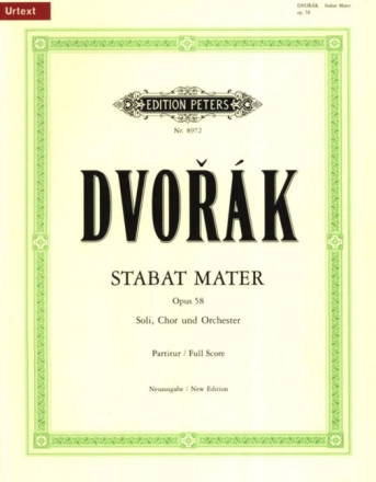 Stabat mater op.58 f�r Soli, Chor und Orchester Partitur