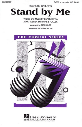 Stand by me for mixed chorus a cappella choral score