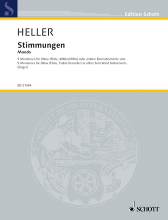 Stimmungen f�r Oboe (Fl�te, Alt-Blockfl�te) oder andere Blasinstrumente solo