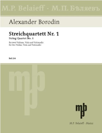 Streichquartett A-Dur Nr.1 f�r Streichquartett Stimmen
