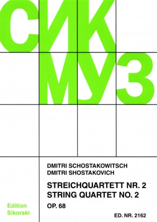 Streichquartett A-Dur Nr.2 op.68  Stimmen