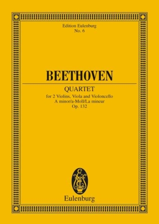 Streichquartett a-Moll op.132 f�r Streichquartett Studienpartitur