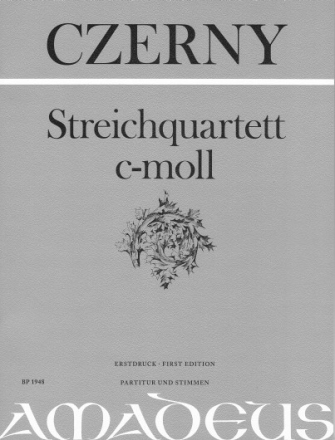Streichquartett c-Moll Partitur und Stimmen